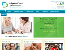 Tablet Screenshot of centerforfamily.com